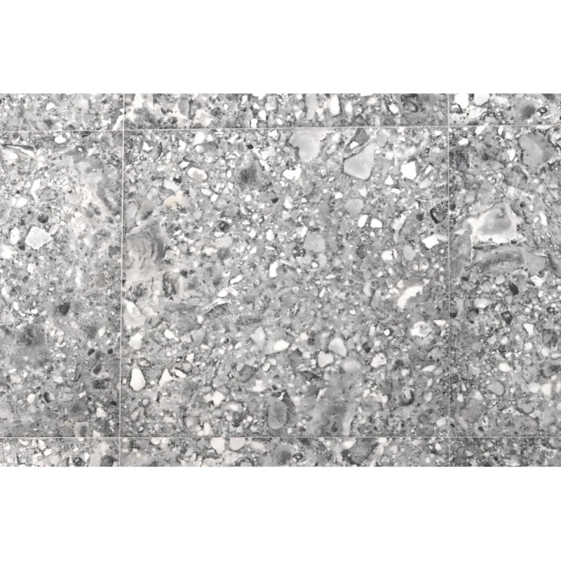 Sol Vinyle/PVC - 4m - carrelage terrazzo et gris moucheté CALICHE 594 Essential Vigan par IVC