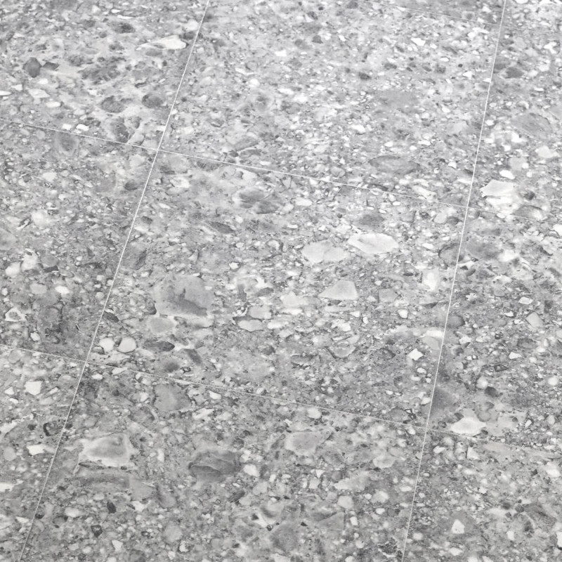 Sol Vinyle/PVC - 4m - carrelage terrazzo et gris moucheté CALICHE 594 Essential Vigan par IVC