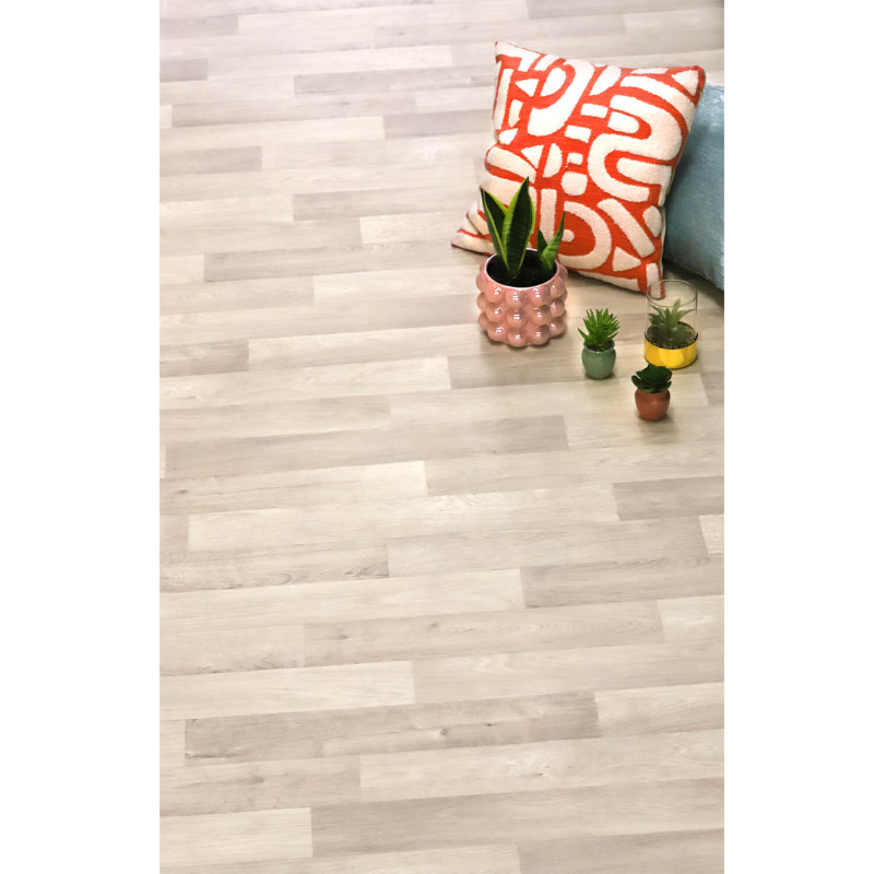 Sol Vinyle/PVC - 4m - parquet blanchi CAMARGUE 533 - Essential Vigan par IVC