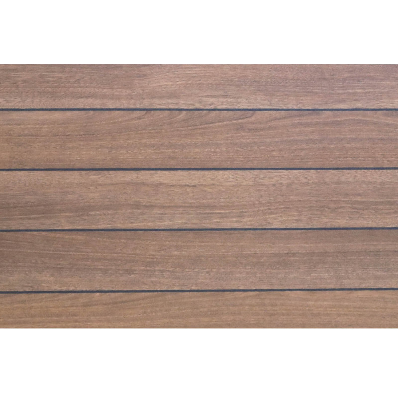 Sol Vinyle/PVC - 2m - pont de bateau teck et noir CLIPPER 536 Prestige Texmark par IVC