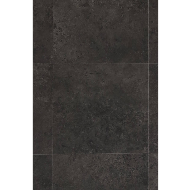 Sol Vinyle/PVC - 3m - carrelage gris anthracite VERNAZZA 599 - Essential Vigan par IVC