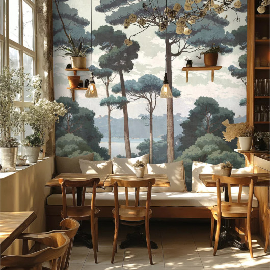 Panoramique intissé végétal Natural Serenity - Metropolitan Stories par As Creation - 790156