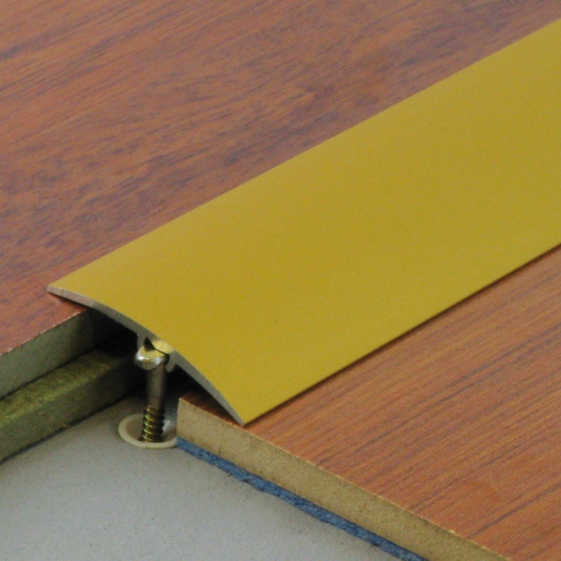 Seuil de porte invisible multi-niveaux - 93cm x 41mm - Or HARMONY par Dinac