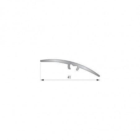 Seuil de porte invisible multi-niveaux - 93cm x 41mm - Or HARMONY par Dinac