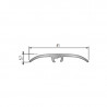 Seuil de porte invisible multi-niveaux - 93cm x 41mm - Or HARMONY par Dinac
