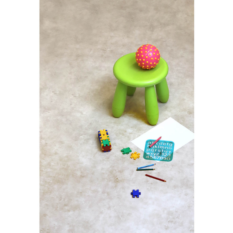 Sol Vinyle/PVC - 4m - béton beige PINNACLES 532 - Smart Bingo par IVC