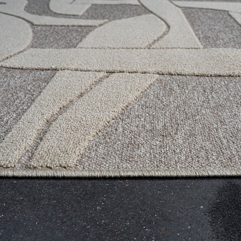 Tapis de salon - 160x230cm - Contemporain camel Tweed par Ragolle