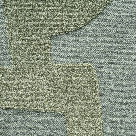 Tapis de salon - 160x230cm - Contemporain vert kaki Tweed par Ragolle