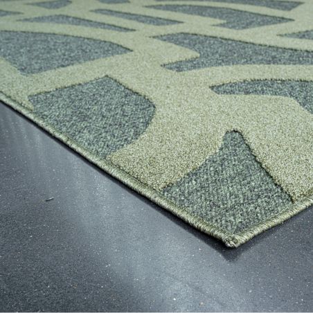 Tapis de salon - 160x230cm - Contemporain vert kaki Tweed par Ragolle