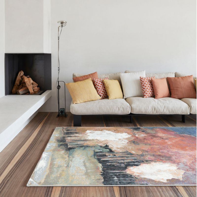 Tapis de salon - 133x195cm - Contemporain multicolore Argentum par Ragolle