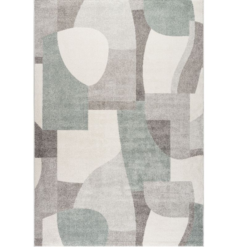 Tapis de salon - 133x195cm - Contemporain gris, vert et beige Madison par Ragolle