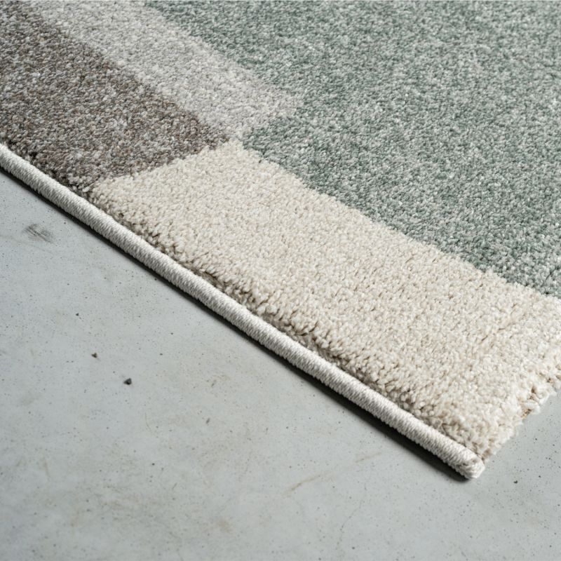 Tapis de salon - 133x195cm - Contemporain gris, vert et beige Madison par Ragolle