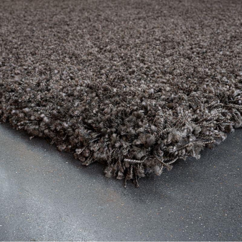 Tapis de salon - 133x195cm - Uni / Faux-uni marron foncé Twilight par Ragolle