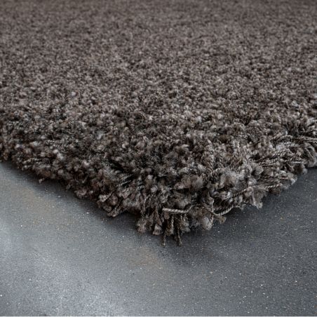 Tapis de salon - 133x195cm - Uni / Faux-uni marron foncé Twilight par Ragolle