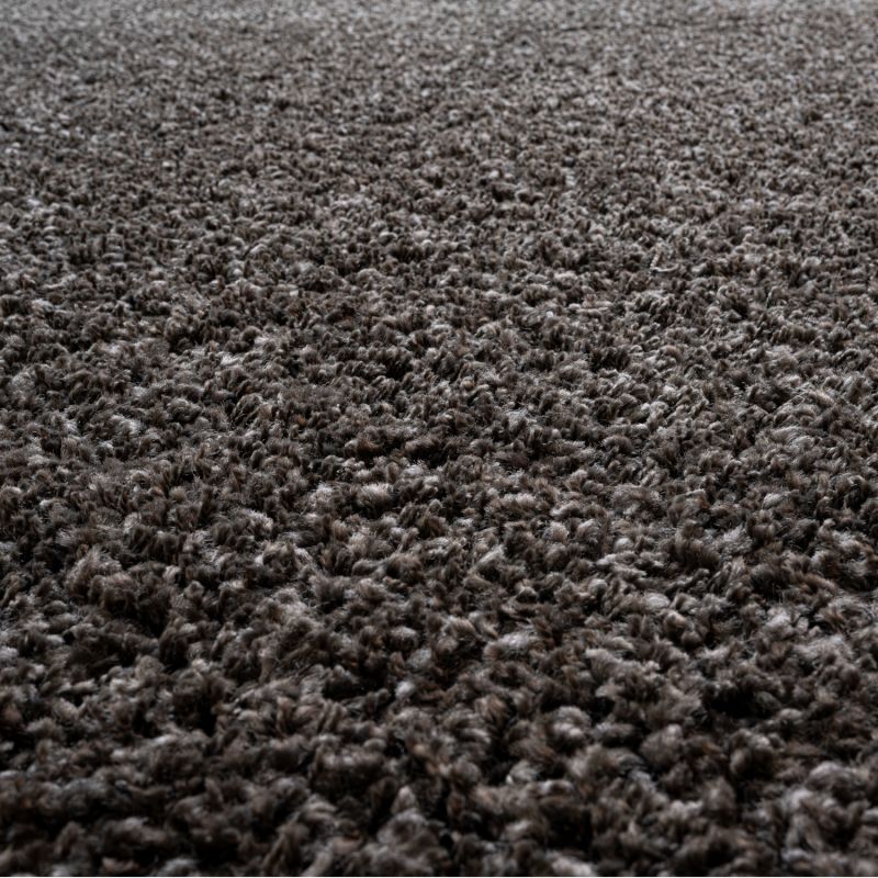 Tapis de salon - 133x195cm - Uni / Faux-uni marron foncé Twilight par Ragolle