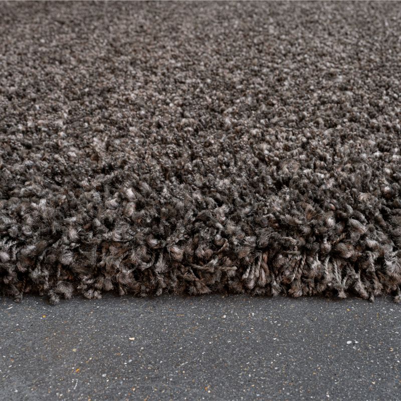 Tapis de salon - 133x195cm - Uni / Faux-uni marron foncé Twilight par Ragolle