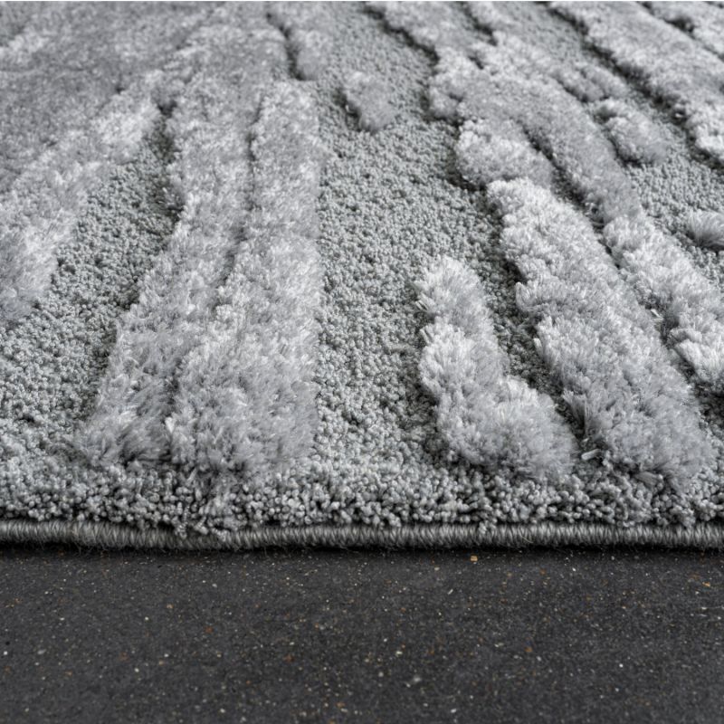 Tapis de salon - 80x150cm - Uni / Faux-uni gris souris Limba par Ragolle