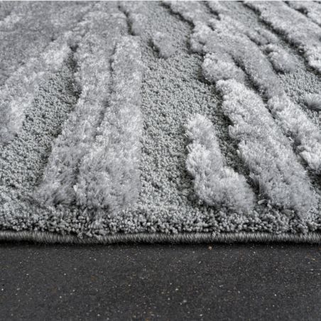 Tapis de salon - 80x150cm - Uni / Faux-uni gris souris Limba par Ragolle