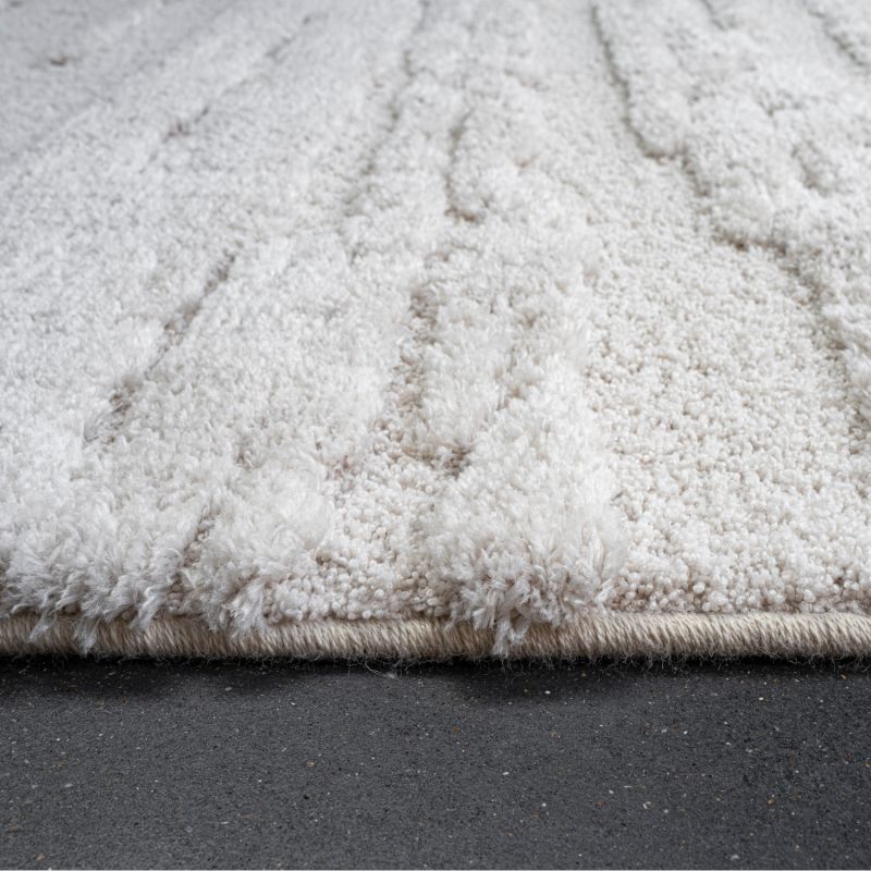 Tapis de salon - 80x150cm - Uni / Faux-uni blanc Limba par Ragolle