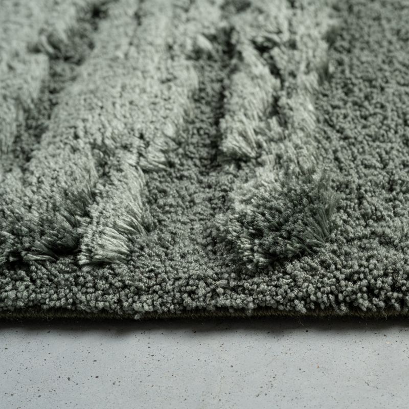 Tapis de salon - 80x150cm - Uni / Faux-uni vert foncé Limba par Ragolle