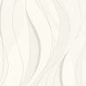 Papier peint intissé géométrique gris et argenté GRAPHIC WAVES - Sélection par Rasch - 429831