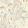 Papier peint intissé végétal camel et blau JARDIN LEGER - Sélection par Rasch - 583007