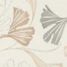 Papier peint intissé végétal marron et gris GINGKO - Sélection par Rasch - 581515