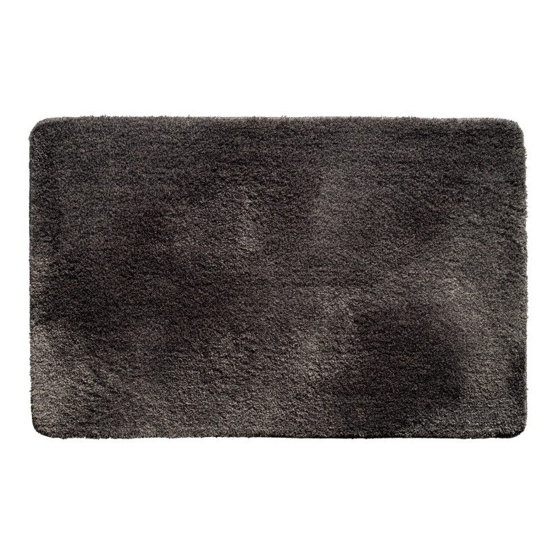Tapis de bain - 50x78cm - Uni / Faux-uni gris foncé Arizona par Hamat
