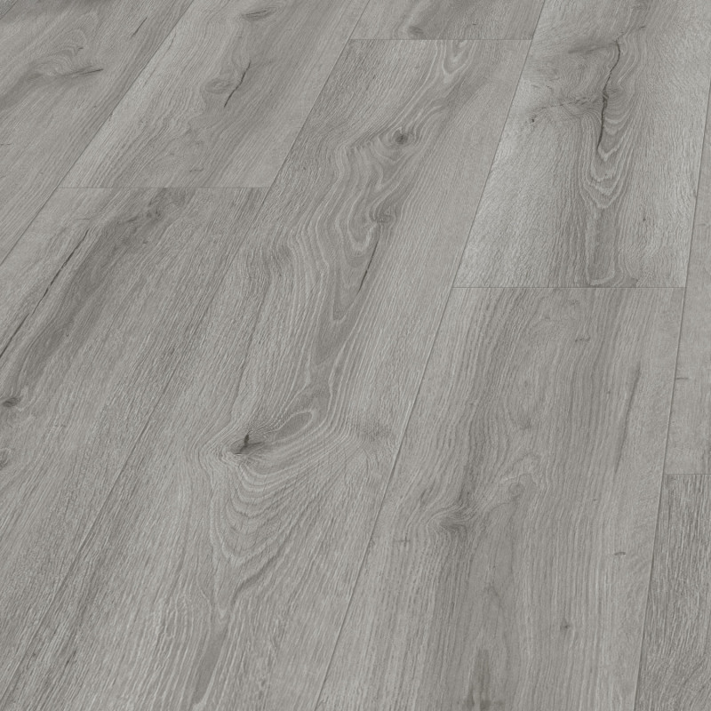 Sol Vinyle/PVC - Lame clipsable - Parquet chêne gris clair CYPRIAN - Soria par Sol Color