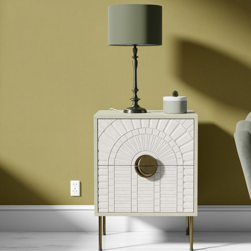 Papier à peindre motif lignes blanc ROLLOVER DÉCO par Erismann