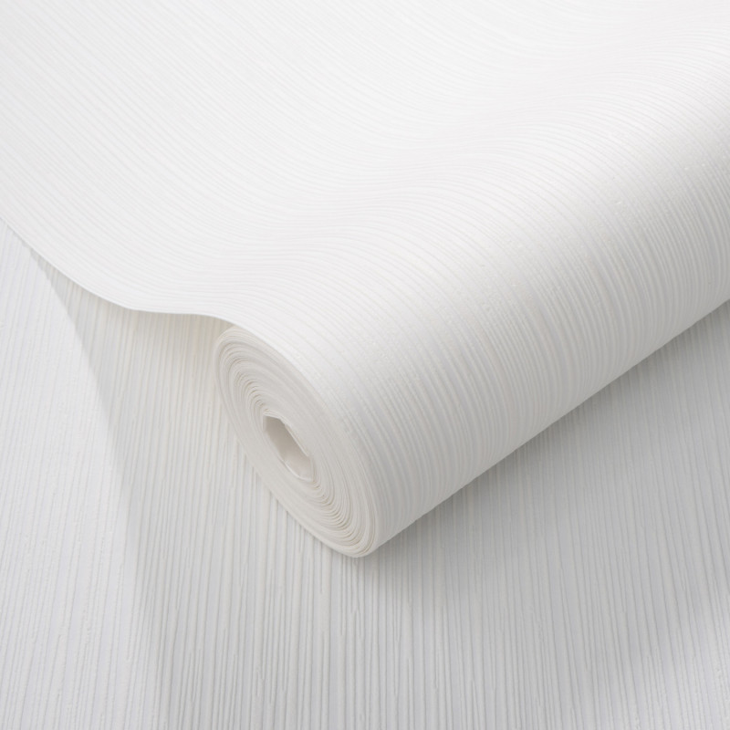 Papier à peindre motif lignes blanc ROLLOVER DÉCO par Erismann