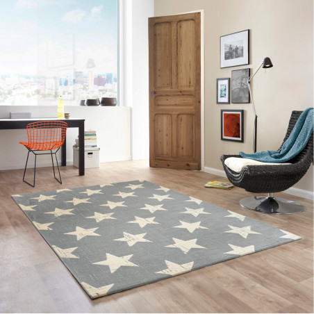 Tapis de salon - 120x170cm - Enfant gris et blanc CANVAS par Balta