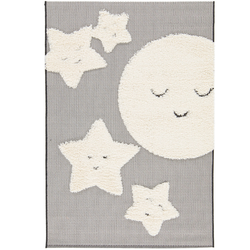 Tapis de salon - 120x170cm - Enfant gris et blanc RITUAL par Balta