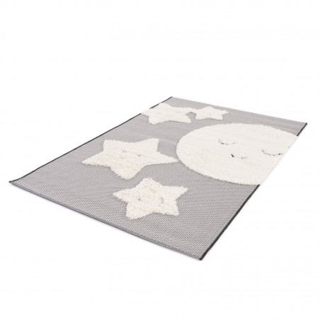 Tapis de salon - 120x170cm - Enfant gris et blanc RITUAL par Balta