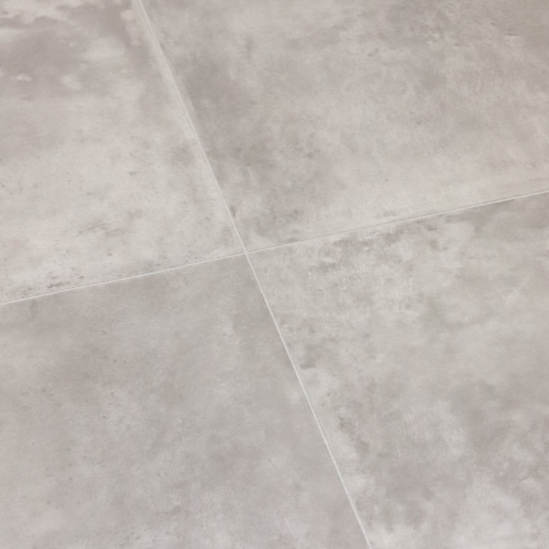 Sol Vinyle/PVC - 4m - carrelage gris et effet béton mat BURTON 583 - Essential Vigan par IVC