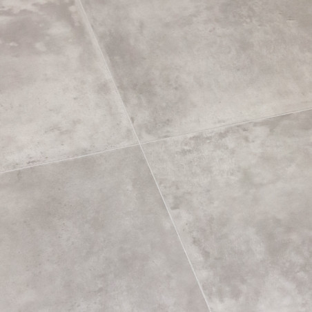 Sol Vinyle/PVC - 4m - carrelage gris et effet béton mat BURTON 583 - Essential Vigan par IVC