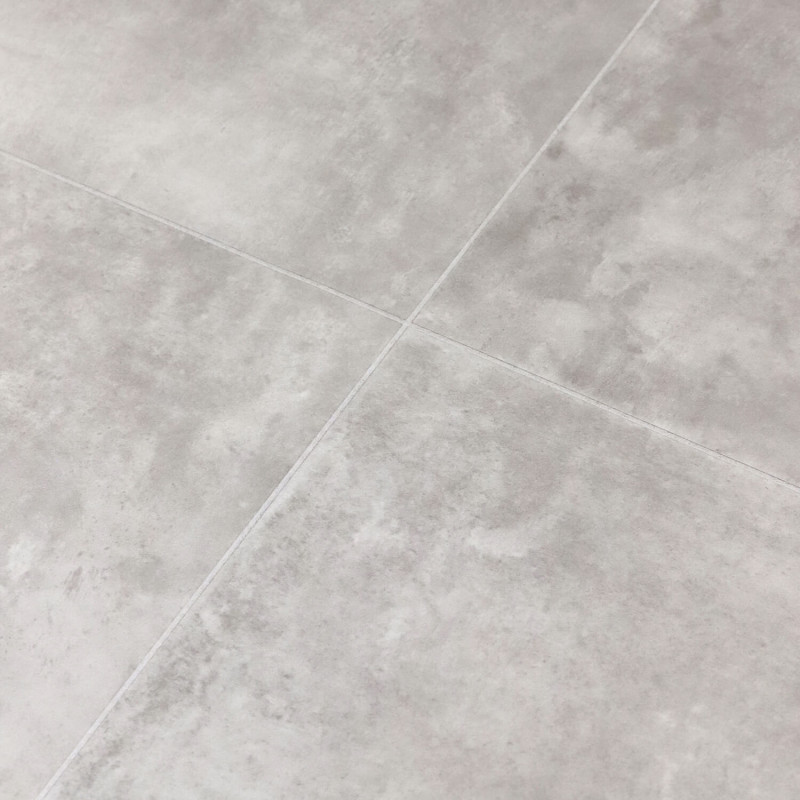 Sol Vinyle/PVC - 4m - carrelage gris et effet béton mat BURTON 583 - Essential Vigan par IVC