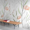 Panoramique vinyle sur intissé floral WATERCOLOR FLOWERS - Life par Grandeco - A83101
