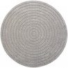 Tapis de salon - diam 160cm - Uni / Faux-uni taupe Trentino par Ragolle