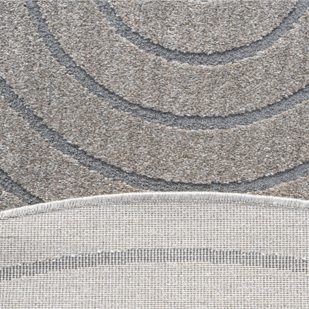 Tapis de salon - diam 160cm - Uni / Faux-uni taupe Trentino par Ragolle Tapis de salon - diam 160cm - Uni / Faux-uni taupe Trentino par Ragolle