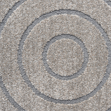 Tapis de salon - diam 160cm - Uni / Faux-uni taupe Trentino par Ragolle Tapis de salon - diam 160cm - Uni / Faux-uni taupe Trentino par Ragolle
