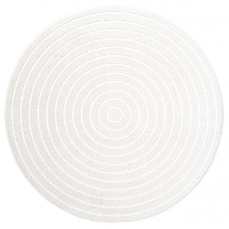 Tapis de salon - diam 160cm - Uni / Faux-uni blanc Trentino par Ragolle Tapis de salon - diam 160cm - Uni / Faux-uni blanc Trentino par Ragolle