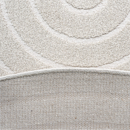 Tapis de salon - diam 160cm - Uni / Faux-uni blanc Trentino par Ragolle Tapis de salon - diam 160cm - Uni / Faux-uni blanc Trentino par Ragolle