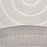 Tapis de salon - diam 160cm - Uni / Faux-uni blanc Trentino par Ragolle