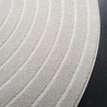 Tapis de salon - diam 160cm - Uni / Faux-uni blanc Trentino par Ragolle