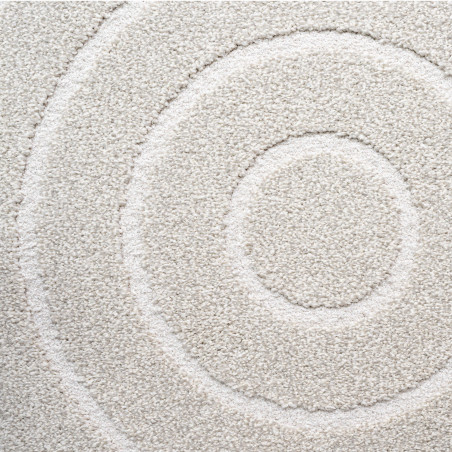 Tapis de salon - diam 160cm - Uni / Faux-uni blanc Trentino par Ragolle Tapis de salon - diam 160cm - Uni / Faux-uni blanc Trentino par Ragolle