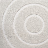 Tapis de salon - diam 160cm - Uni / Faux-uni blanc Trentino par Ragolle