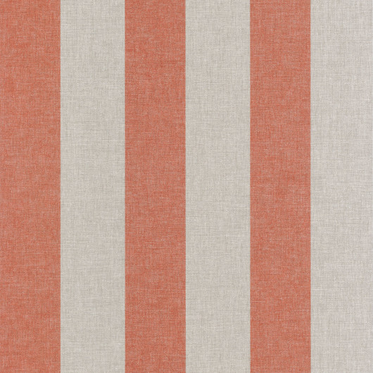 Papier peint vinyle sur intissé rayure corail et beige MARQUISE - Faro par Caselio - 69033019