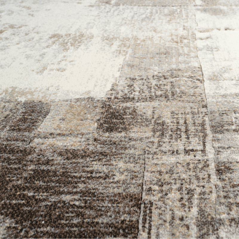 Tapis de salon - 200x290cm - contemporain beige et marron Argentum par Ragolle