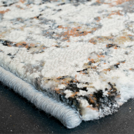 Tapis de salon - 160x230cm - Contemporain gris, corail et blanc Canyon par Ragolle Tapis de salon - 160x230cm - Contemporain gris, corail et blanc Canyon par Ragolle